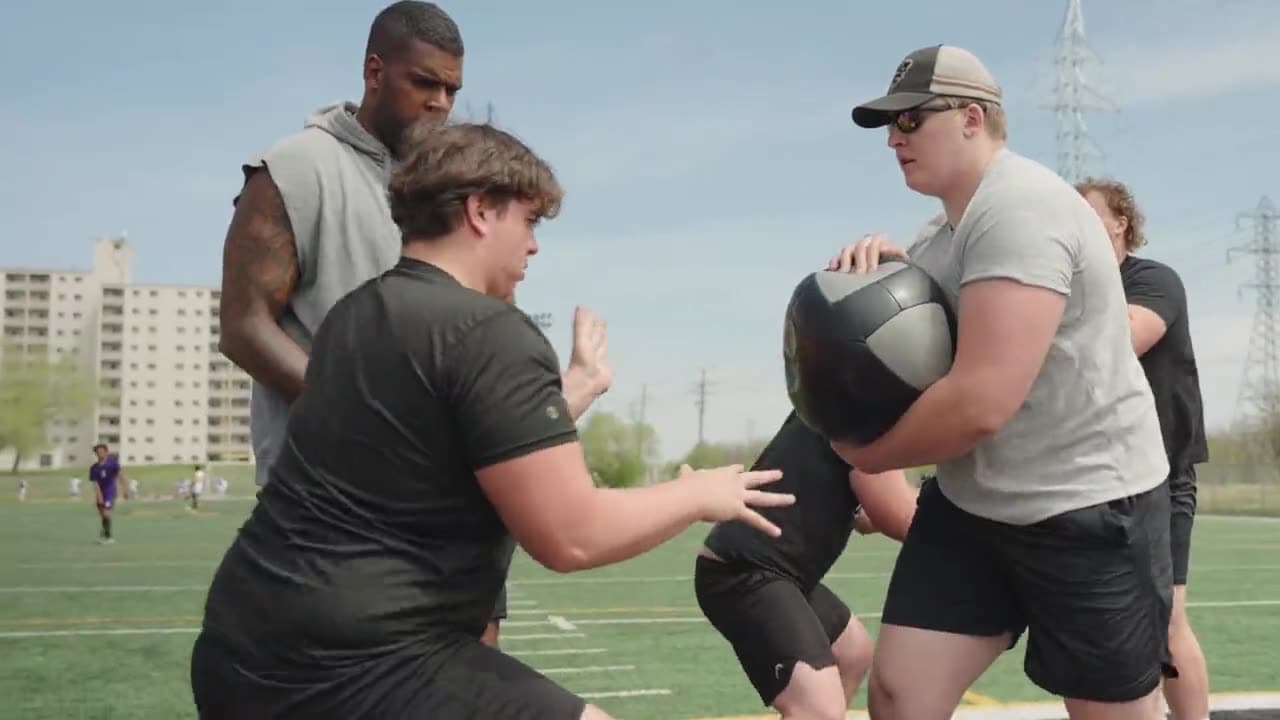 Trench Academy coaches and athletes